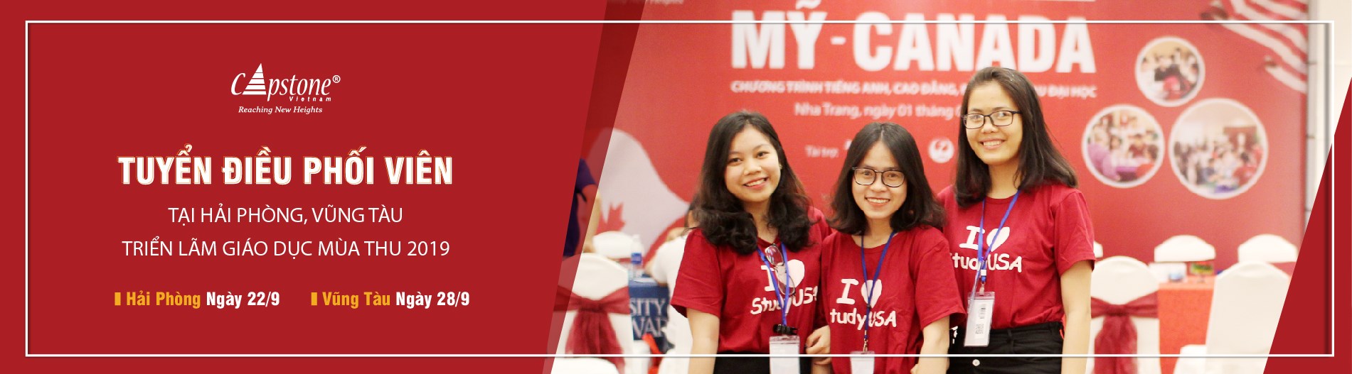 TUYỂN ĐIỀU PHỐI VIÊN TẠI HÀ NỘI, HẢI PHÒNG, VŨNG TÀU CHO TRIỂN LÃM GIÁO DỤC MÙA THU 2019